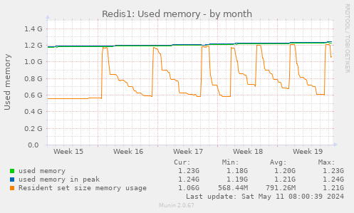 Redis1: Used memory